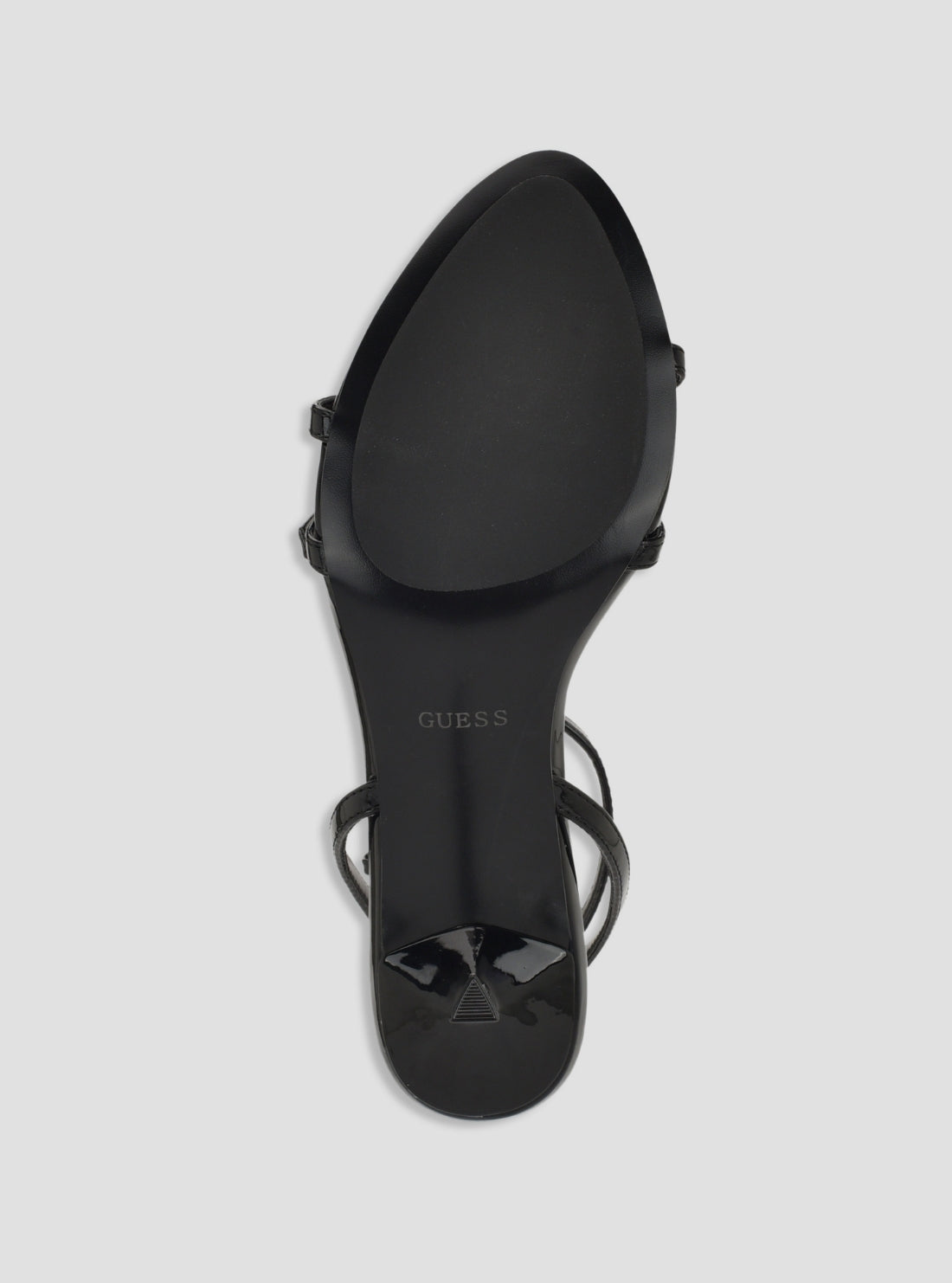 GUESS Foowear Black Connee Heeled Sandals CONNEE Bottom View