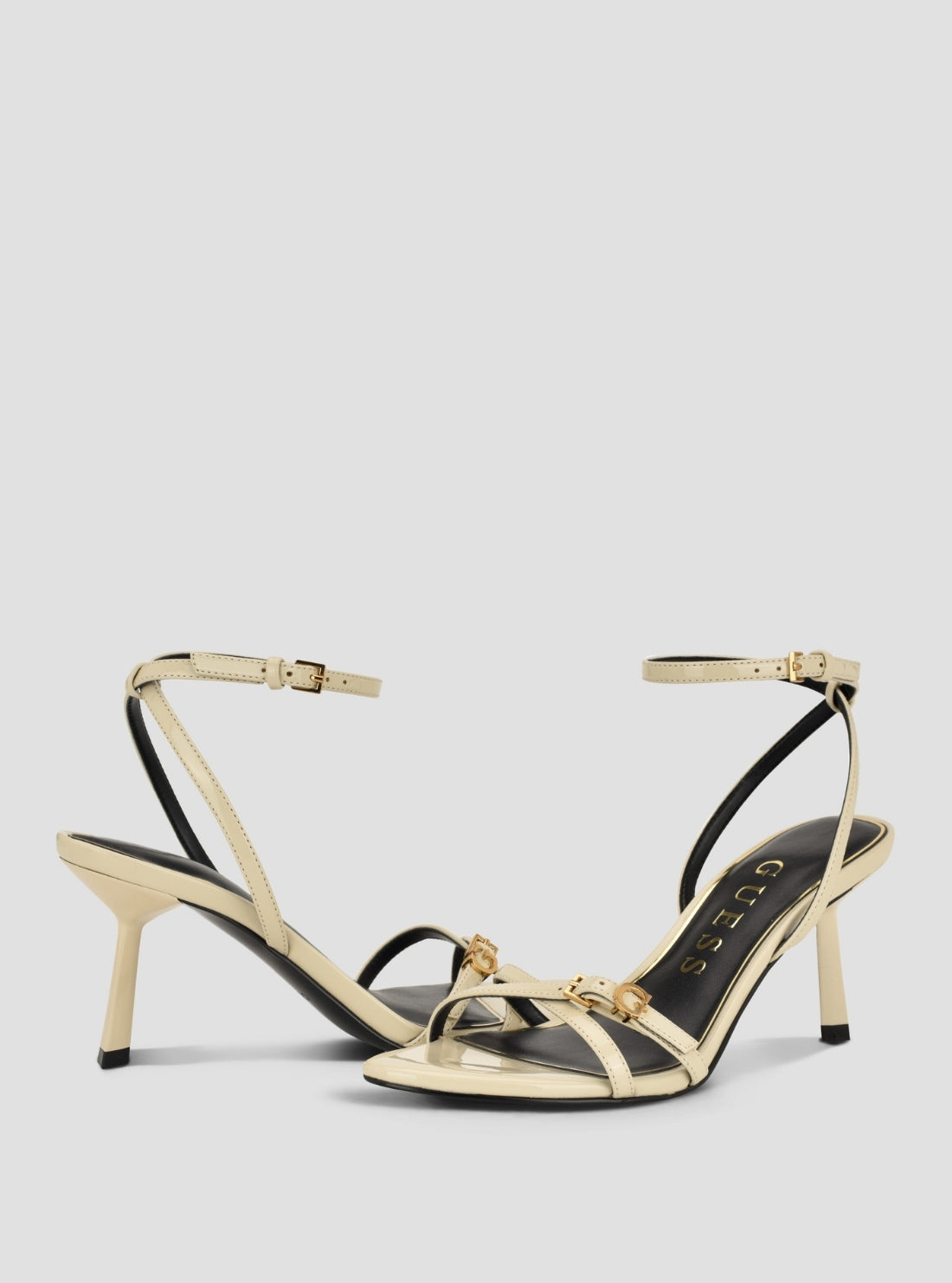 GUESS Footwear Beige Connee Heeled Sandals CONNEE Front Side View