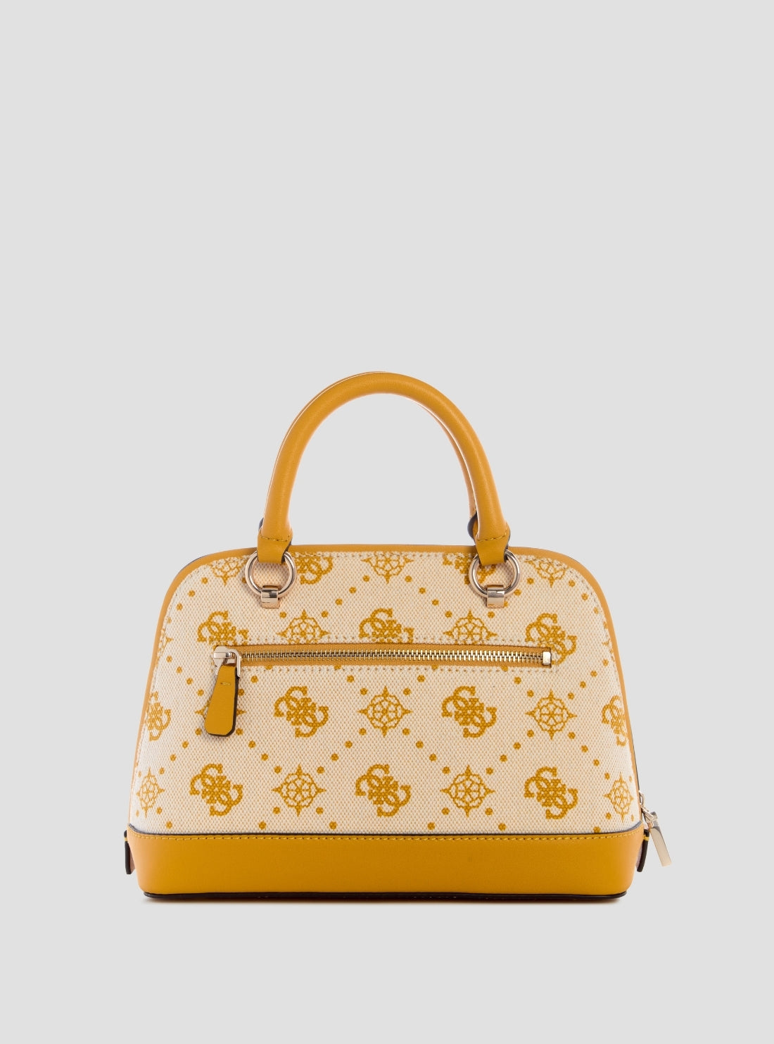 GUESS Womens Yellow Logo Neda Dome Satchel CP965405 Back View