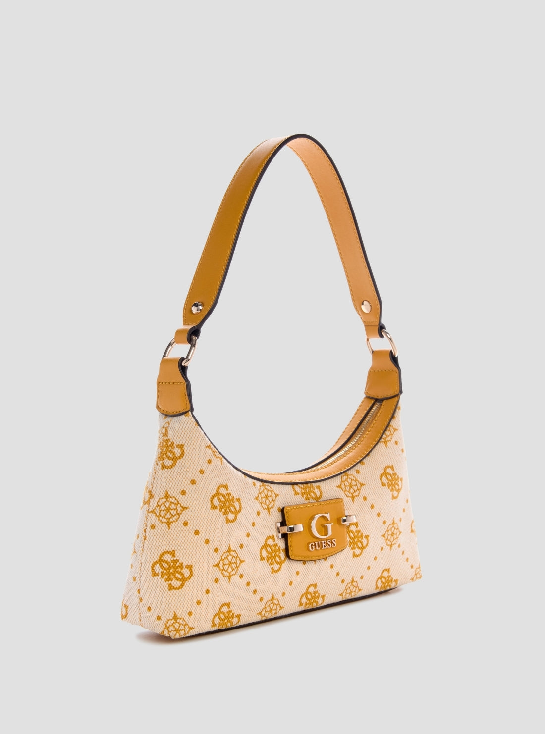 GUESS(ゲス) neda top zip shoulder bag バッグ GUESS Neda 4G Peony Logo Small Top Zip Shoulder Bag - Macy's