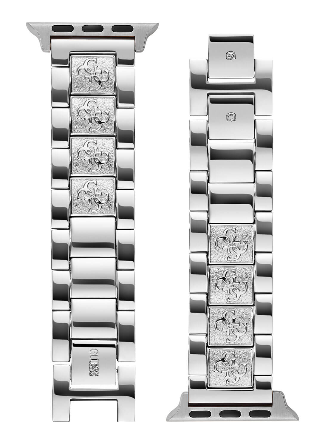Silver Logo Link Apple Band (38-40MM) | GUESS Accessories | strap view