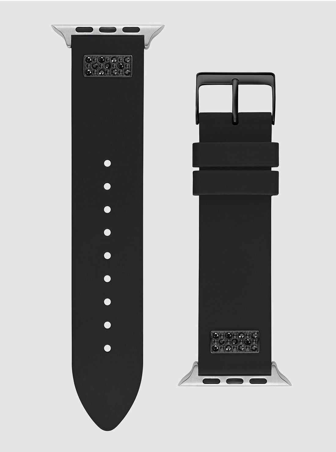 Black Frontier Silicone Apple Watch Strap