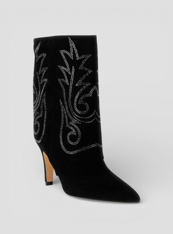 GUESS Footwear Black Cynna Ankle Boots CYNNA Side View