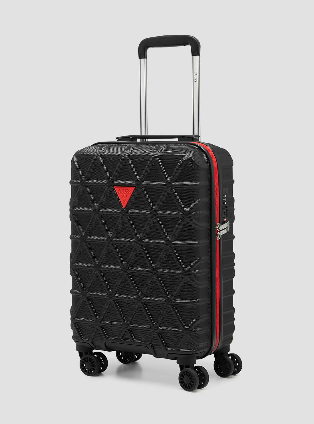 Black Le Disko 53cm Suitcase | GUESS Luggage | side view
