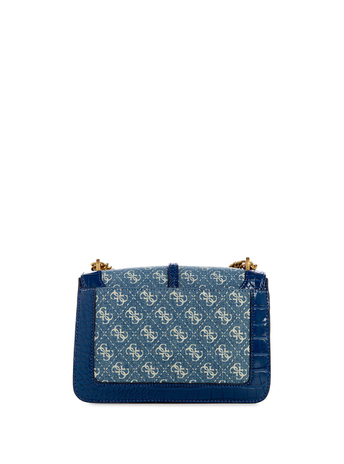 Denim Women's Blue G James Convertible Crossbody Bag back view