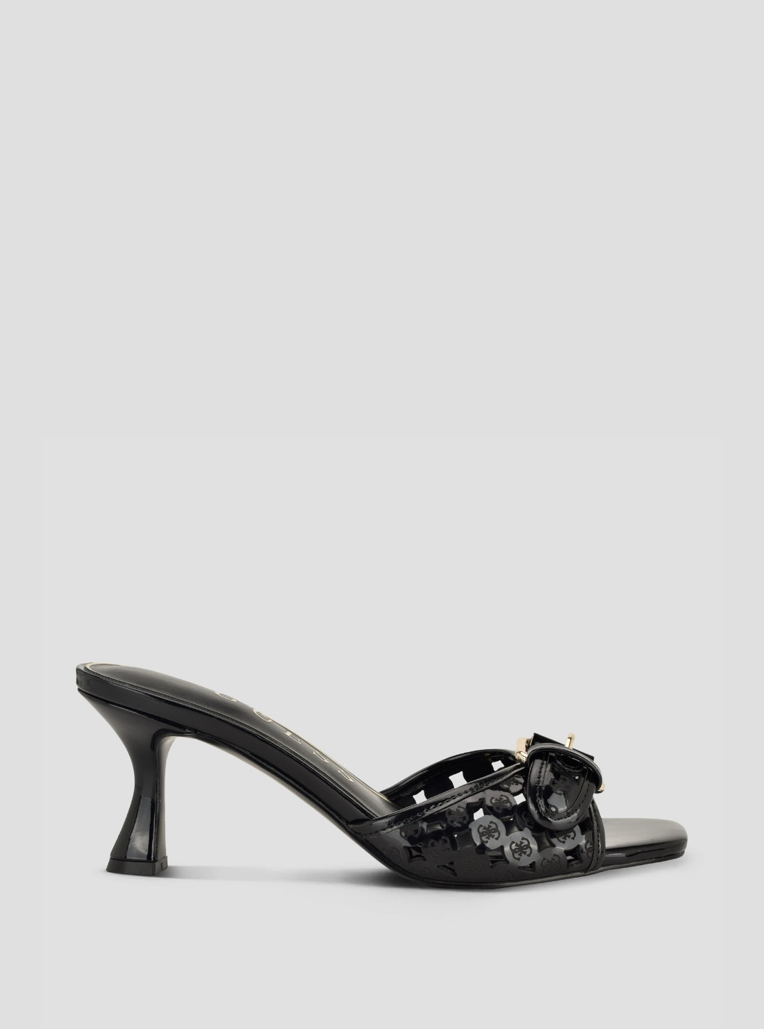 GUESS Footwear Black Dagnee Heeled Sandals DAGNEE Side View2