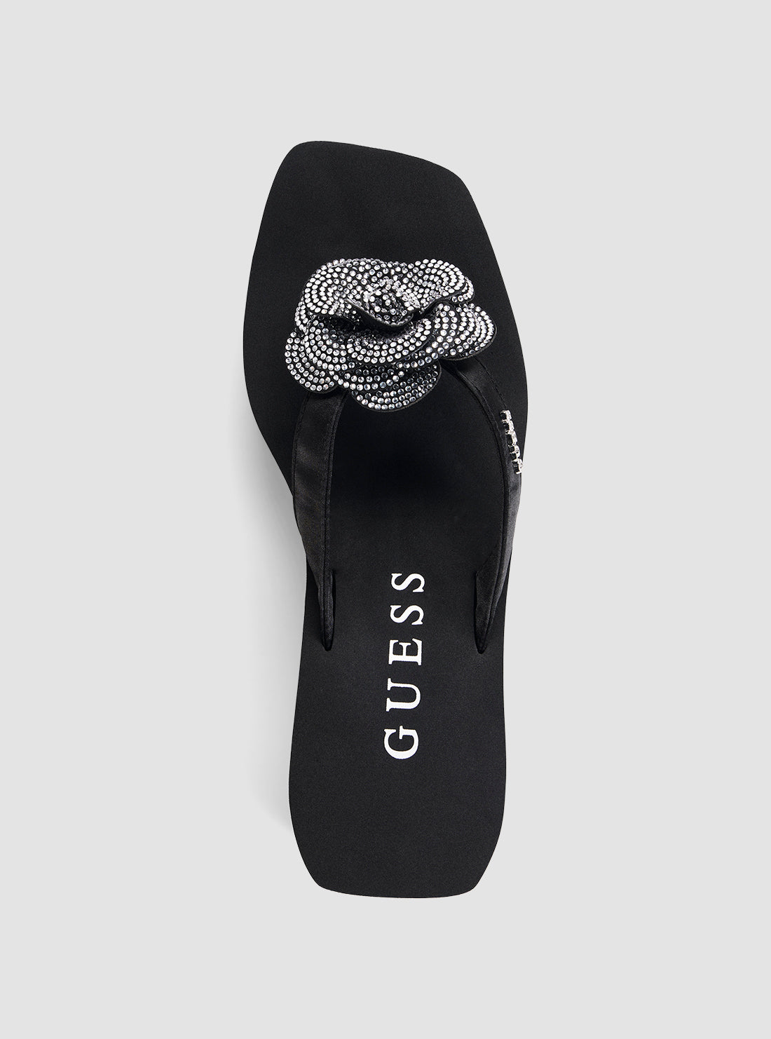 GUESS Footwear Black Damani Wedge Sandals DAMANI Top View