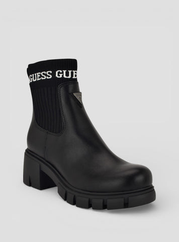 GUESS Footwear Black Davion Ankle Boots DAVION Side View