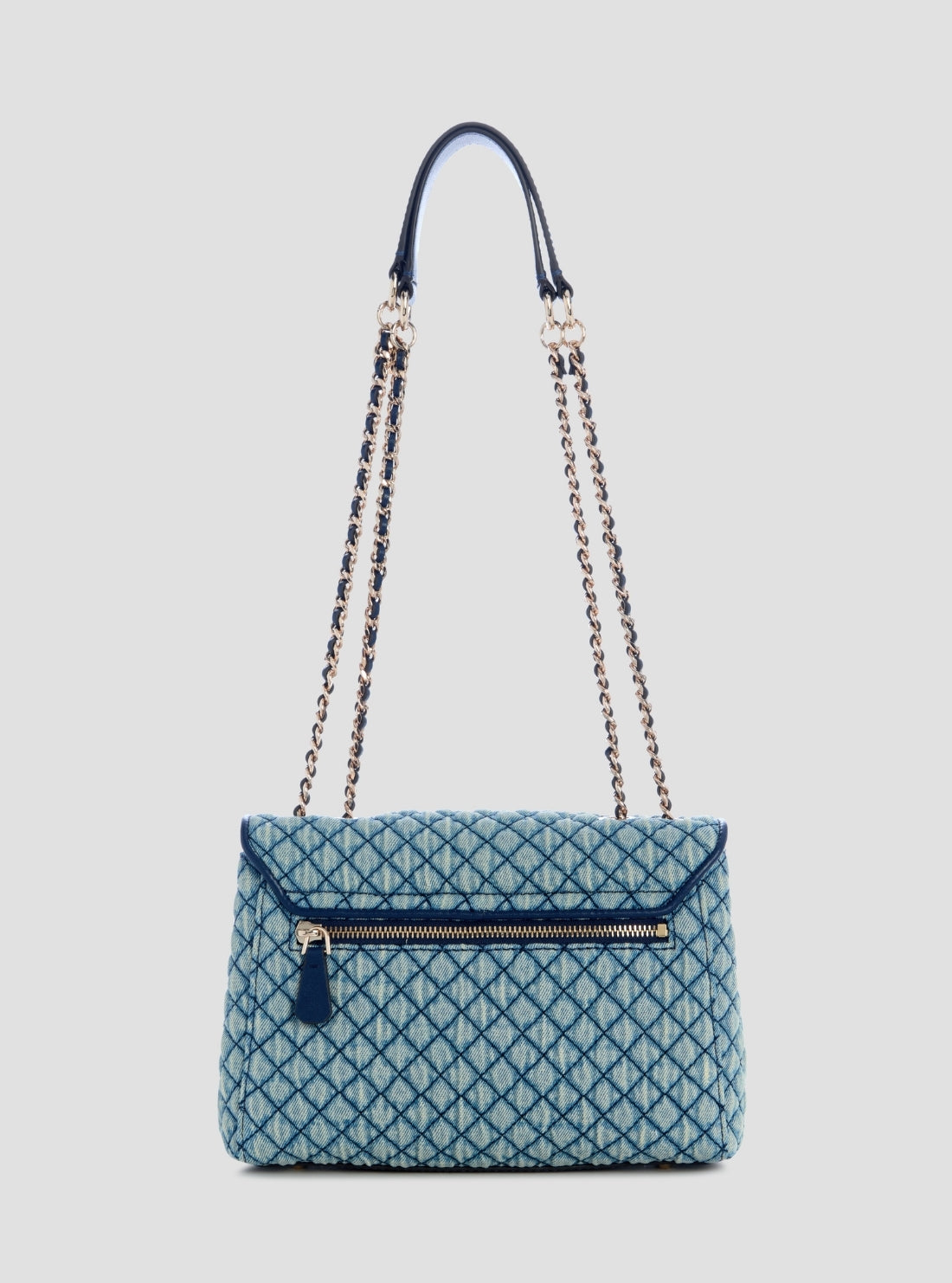 GUESS Womens Denim Giully II Convertible Flap Bag DD967320 Back View