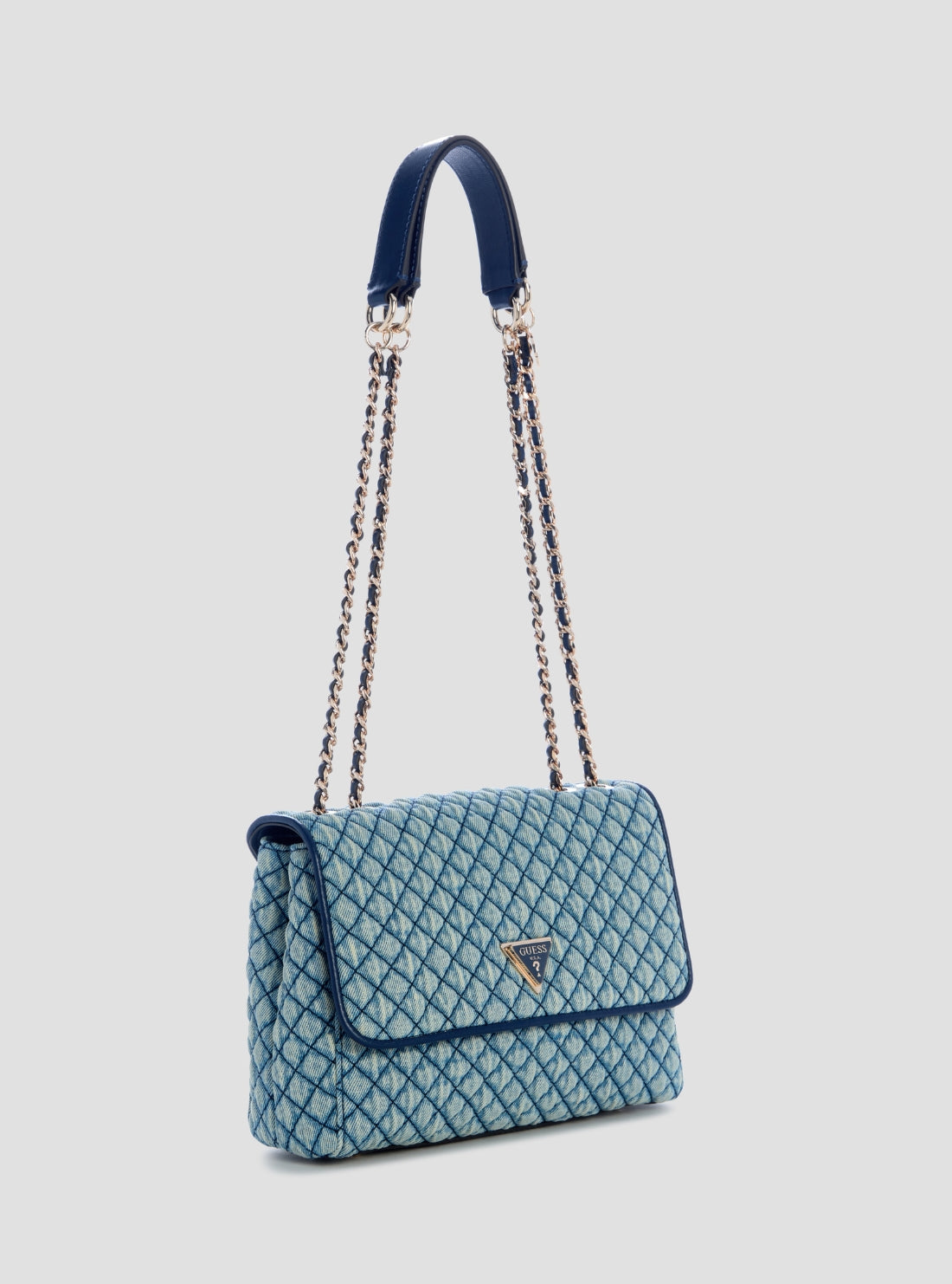 GUESS Womens Denim Giully II Convertible Flap Bag DD967320 Side View