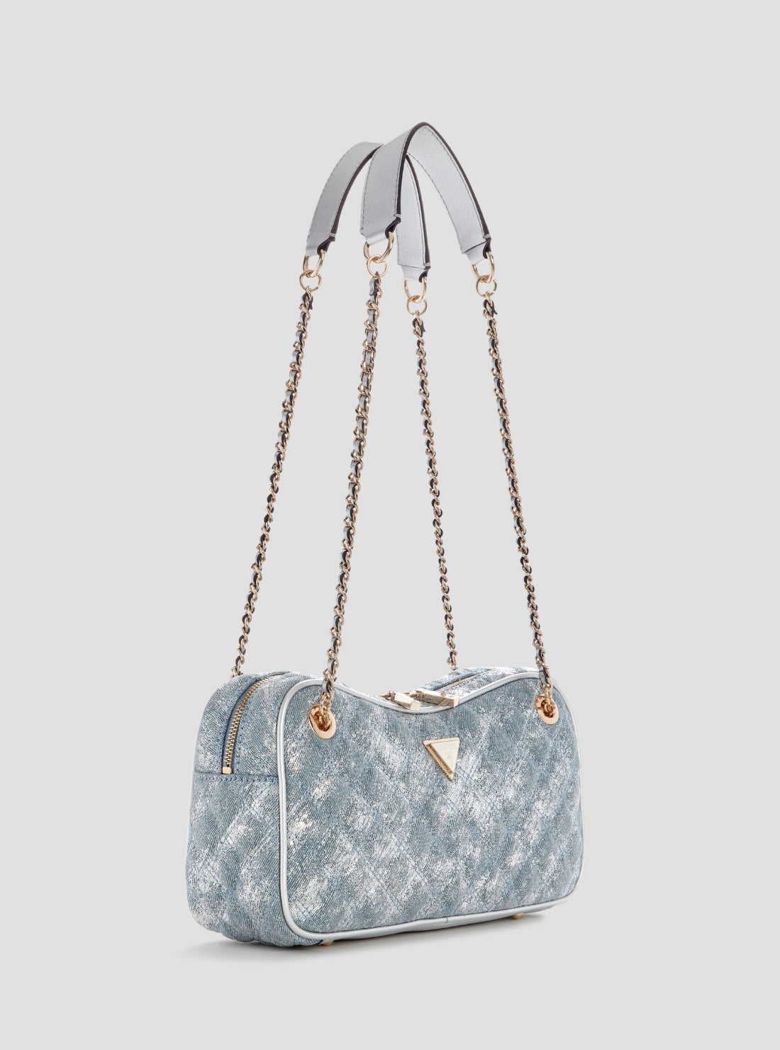 GUESS Womens Blue Giully II Shoulder Satchel Bag DG967309 Side View