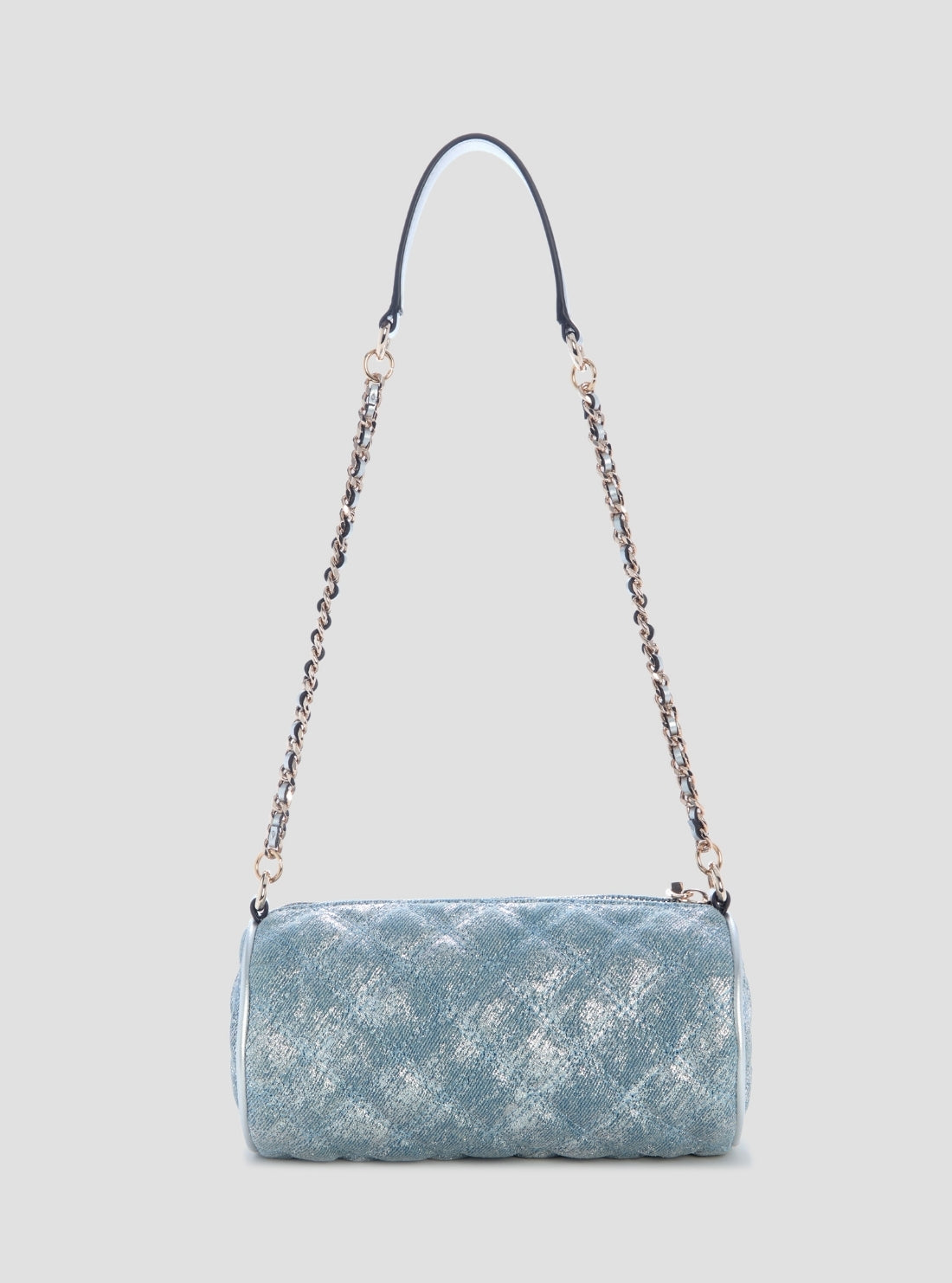 GUESS Womens Blue Giully II Mini Barrel Bag DG967372 Back View