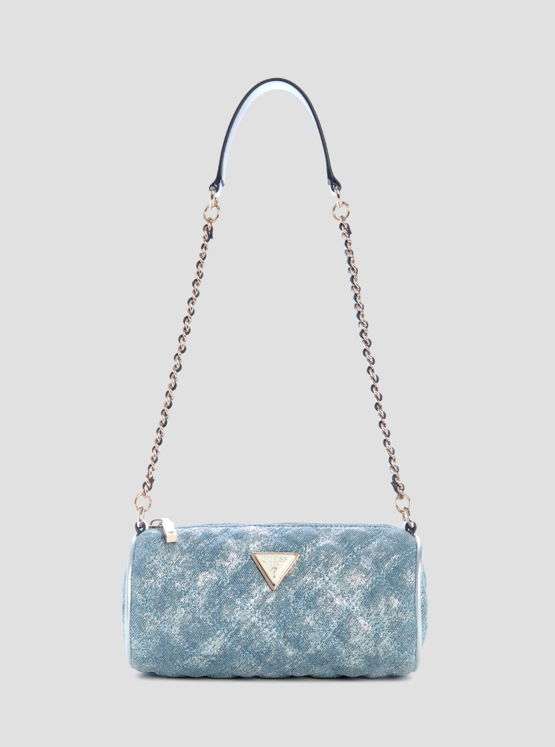 GUESS Womens Blue Giully II Mini Barrel Bag DG967372 Front View