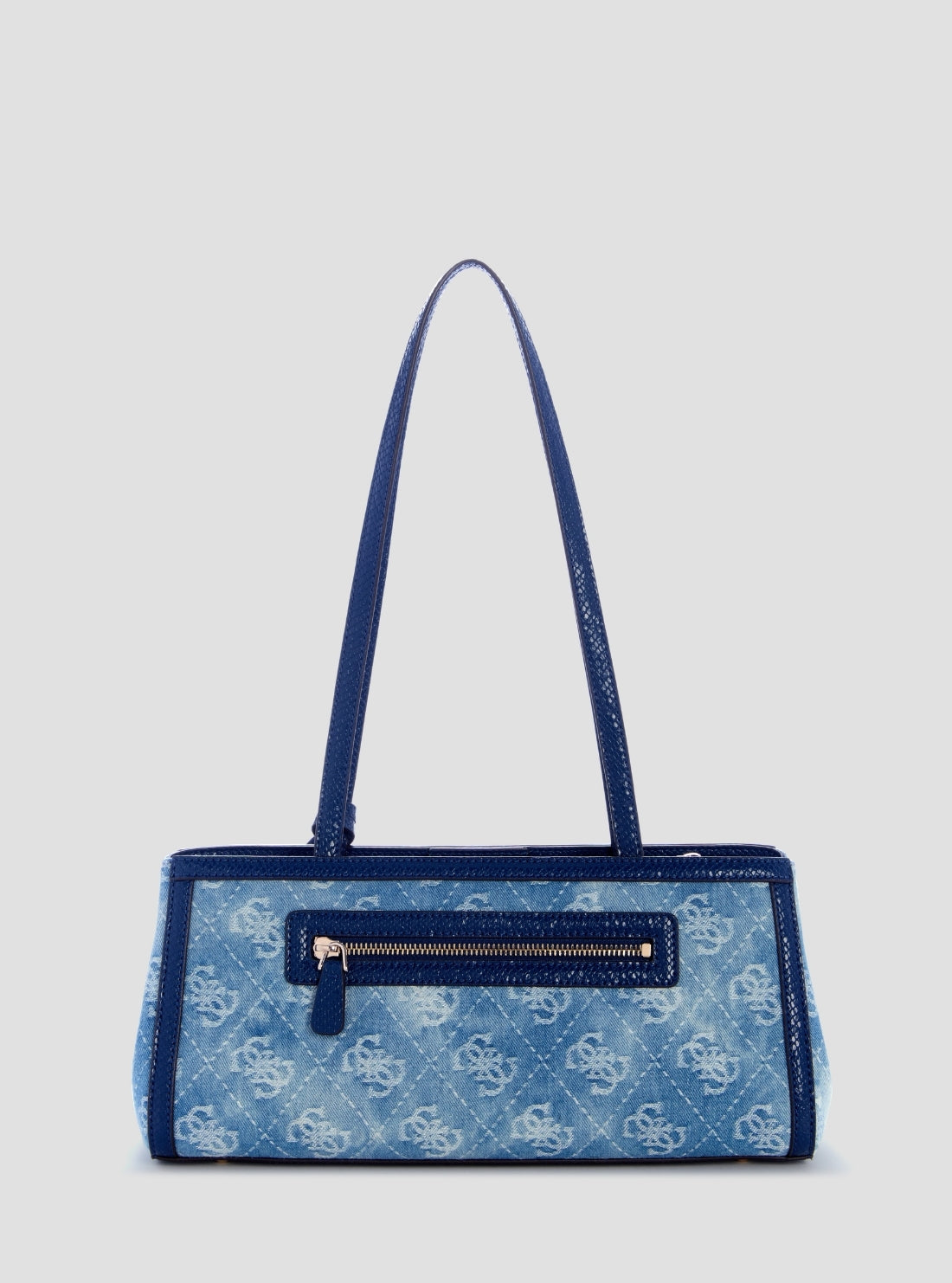 GUESS Womens Blue Logo Dovie Girlfriend Shoulder Satchel Bag DG990908 Back View