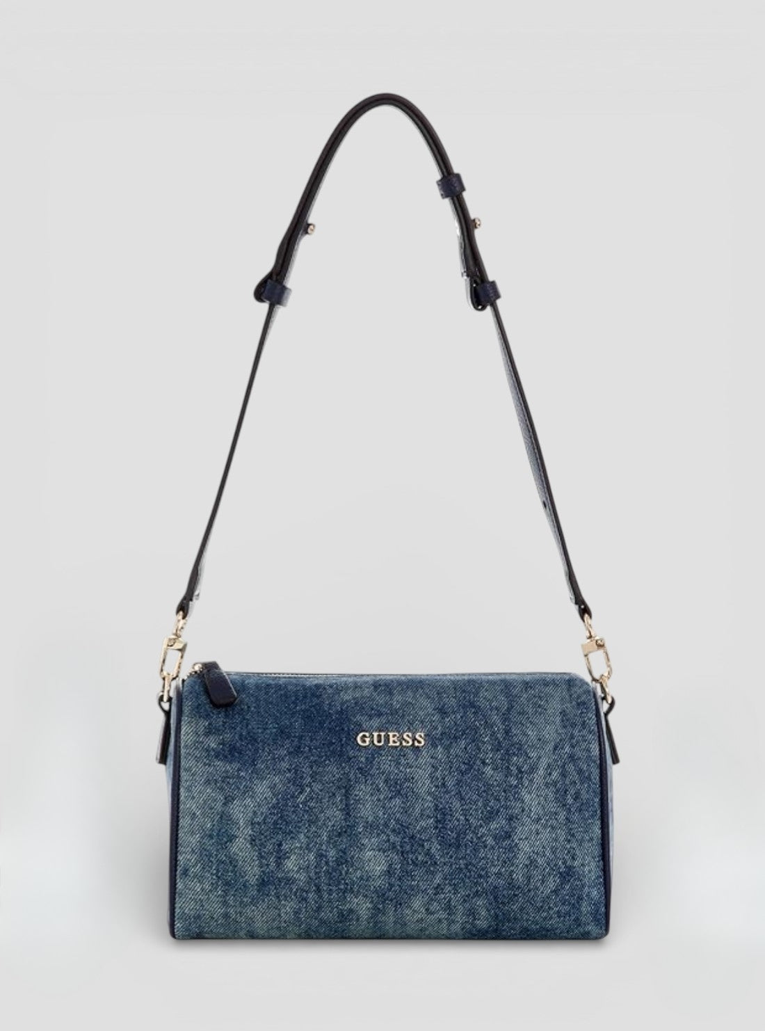 GUESS Womens Blue Kassie Mini Convertible Shoulder Bag DG993072DEN Front View