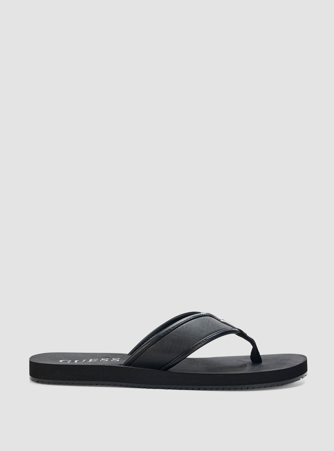 GUESS Mens Black Dingle Sandals DINGLE Side View