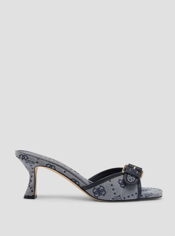 GUESS Footwear Blue Logo Dista2 Kitten Heels DISTA2 Side View