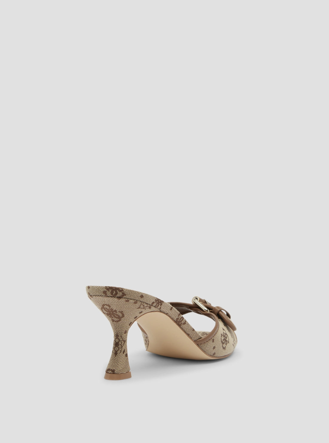 GUESS Footwear Brown Logo Dista2 Kitten Heels DISTA-2 Back View
