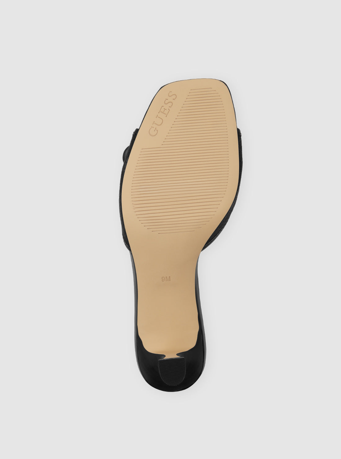 GUESS Womens Black Dista Kitten Heels DISTA2 Bottonm View