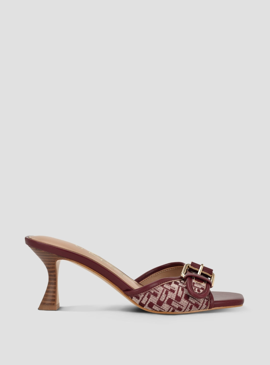 GUESS Footwear Red Dista Heeled Sandals DISTA2 Side View