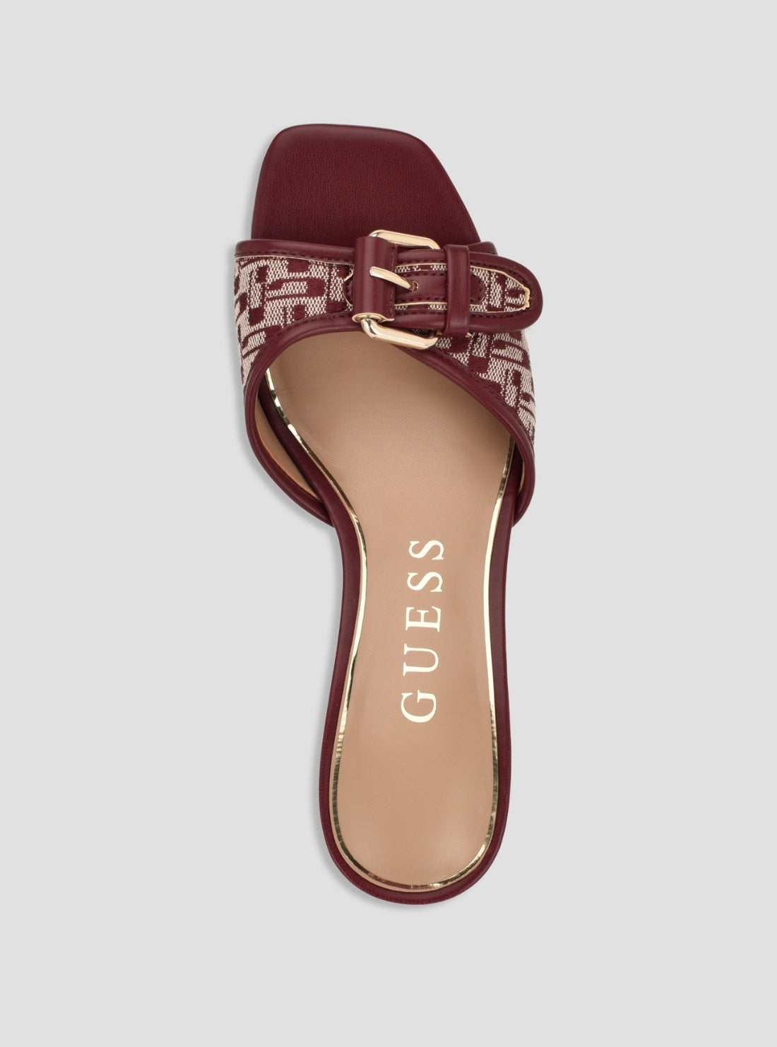 GUESS Footwear Red Dista Heeled Sandals DISTA2 Top View