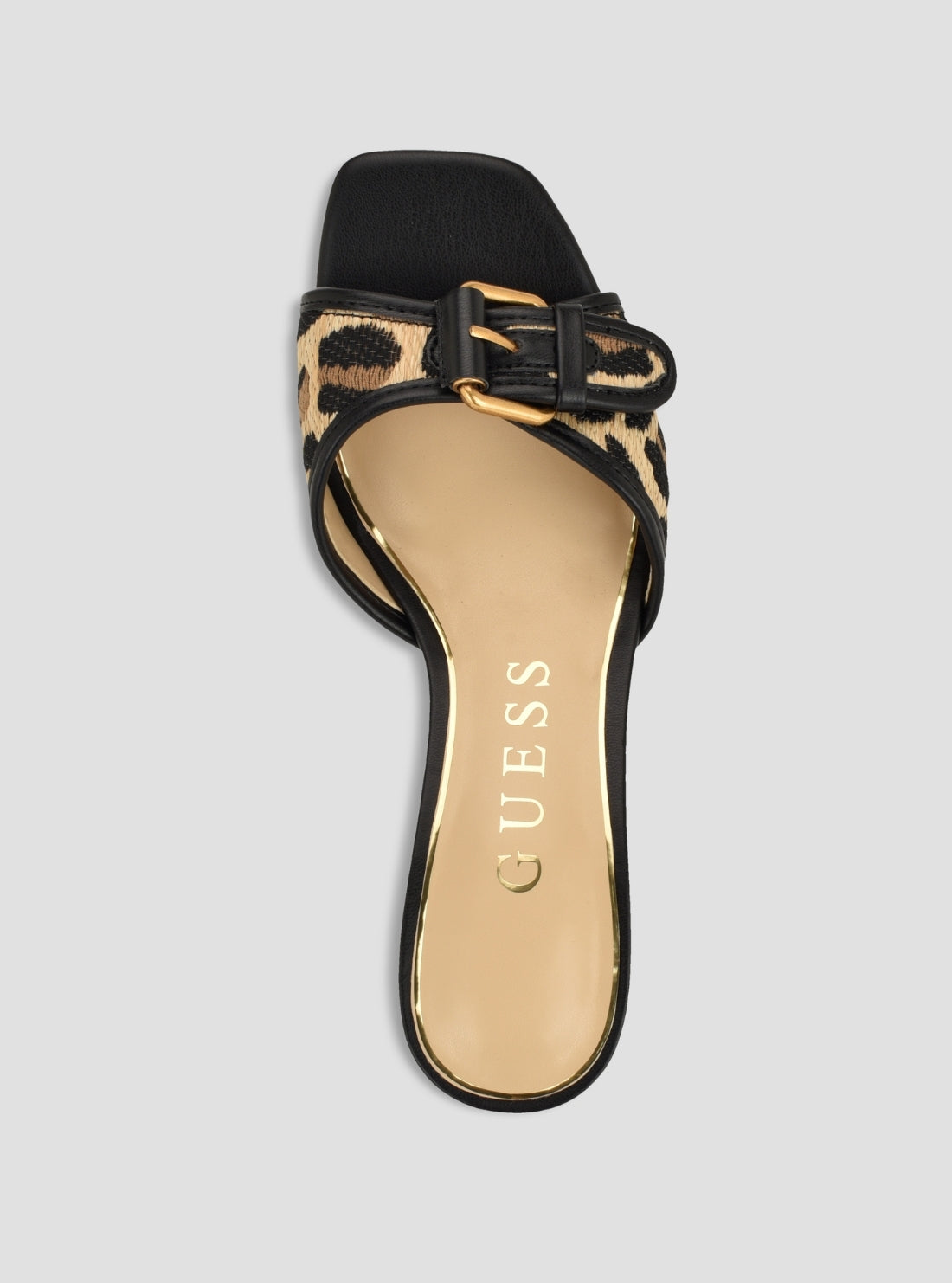GUESS Footwear Medium Brown Dista2 Heeled Sandals DISTA2 Top View