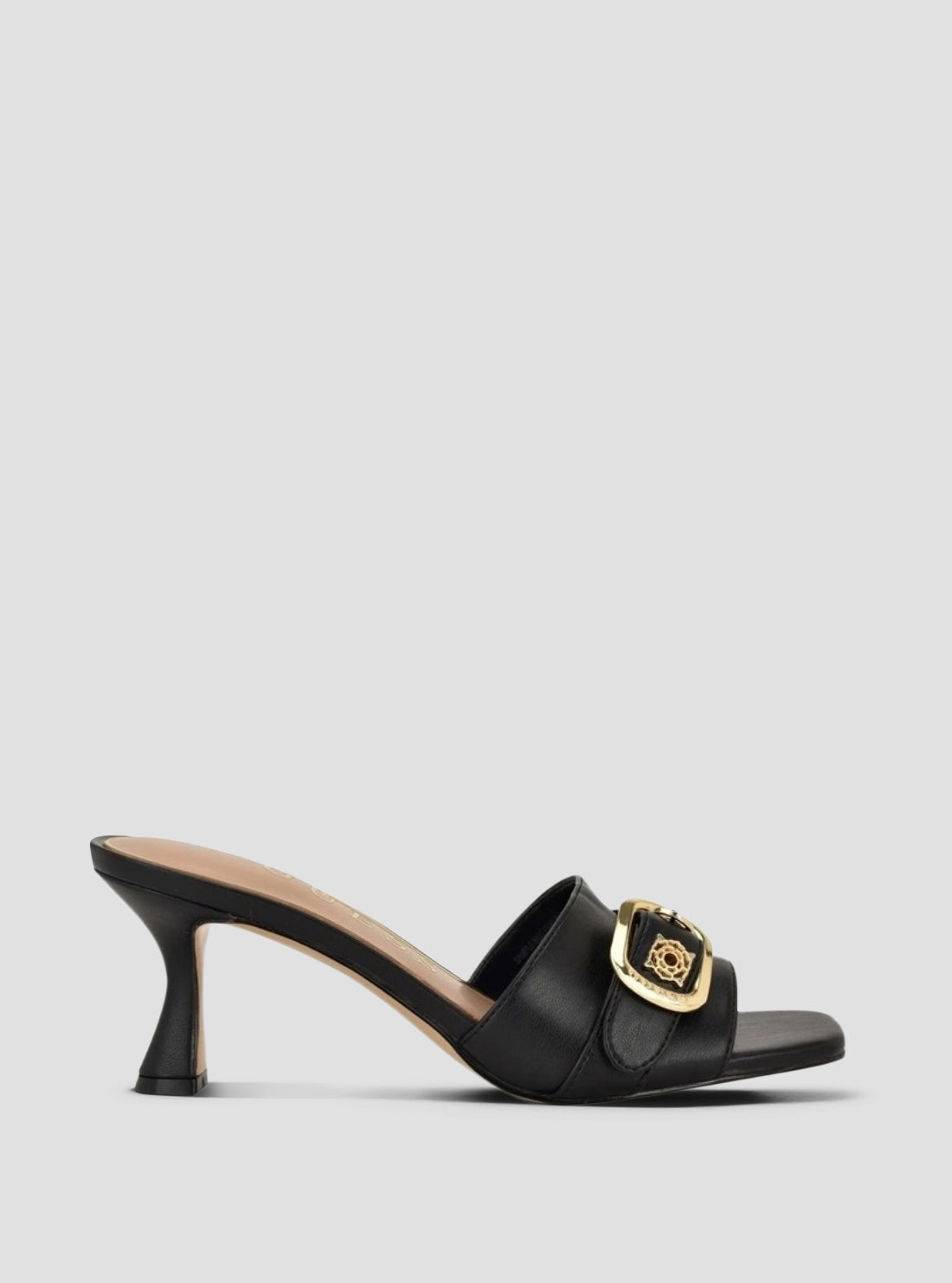 GUESS Footwear Black Dittara Heeled Sandals DITTARA Side View