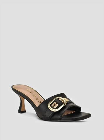 GUESS Footwear Black Dittara Heeled Sandals DITTARA Front Side View