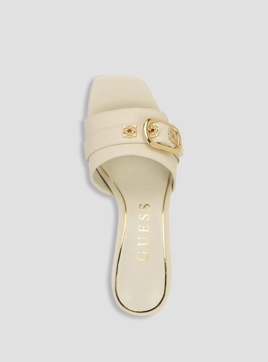 GUESS Footwear White Dittara Heeled Sandals DITTARA Top View