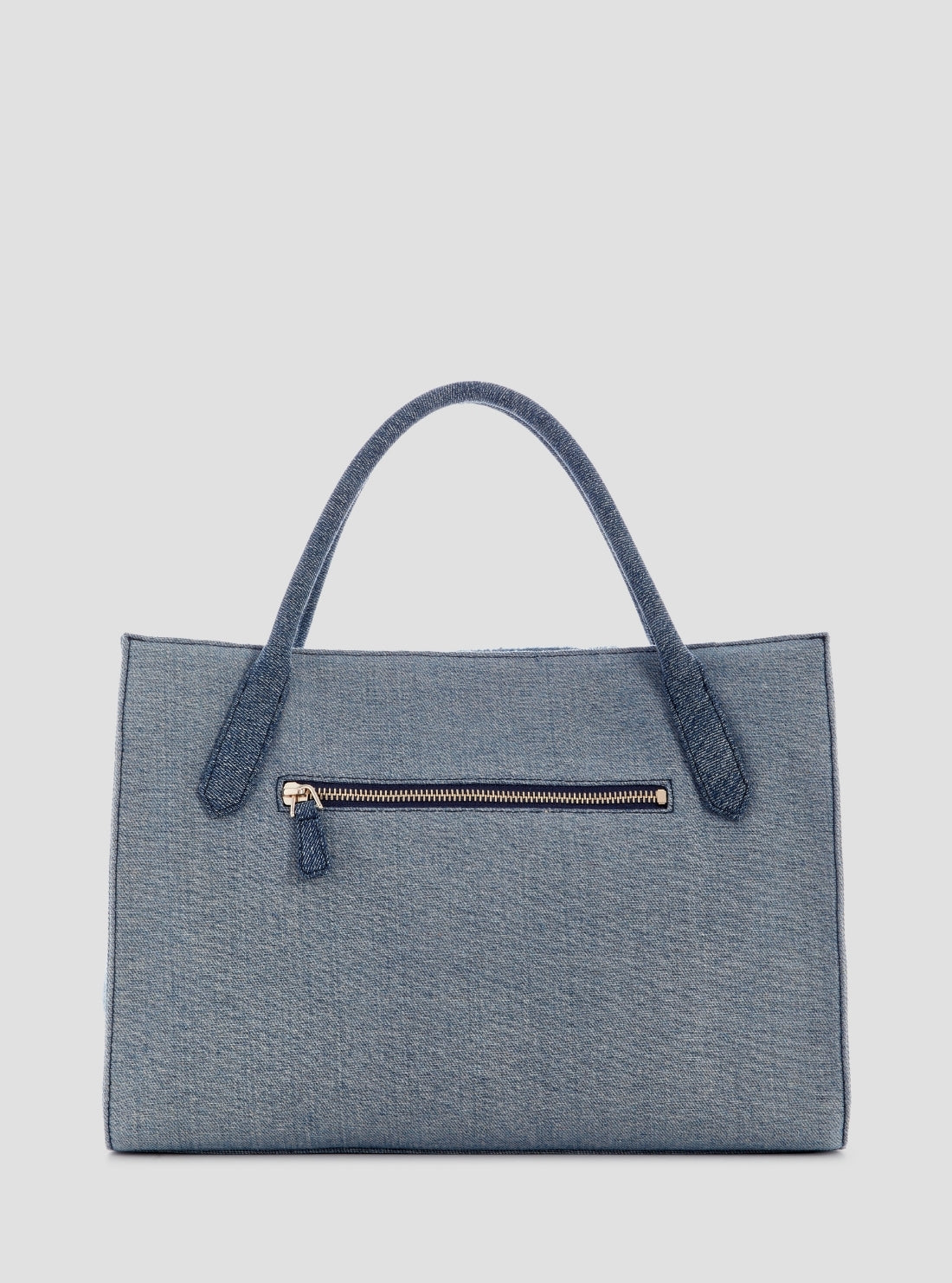GUESS Womens Blue Jodi Utility Denim Tote Bag DM976922 Back View