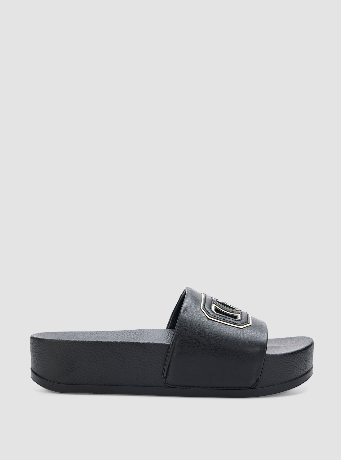 GUESS Womens Black Dreya Slides DREYA Side View
