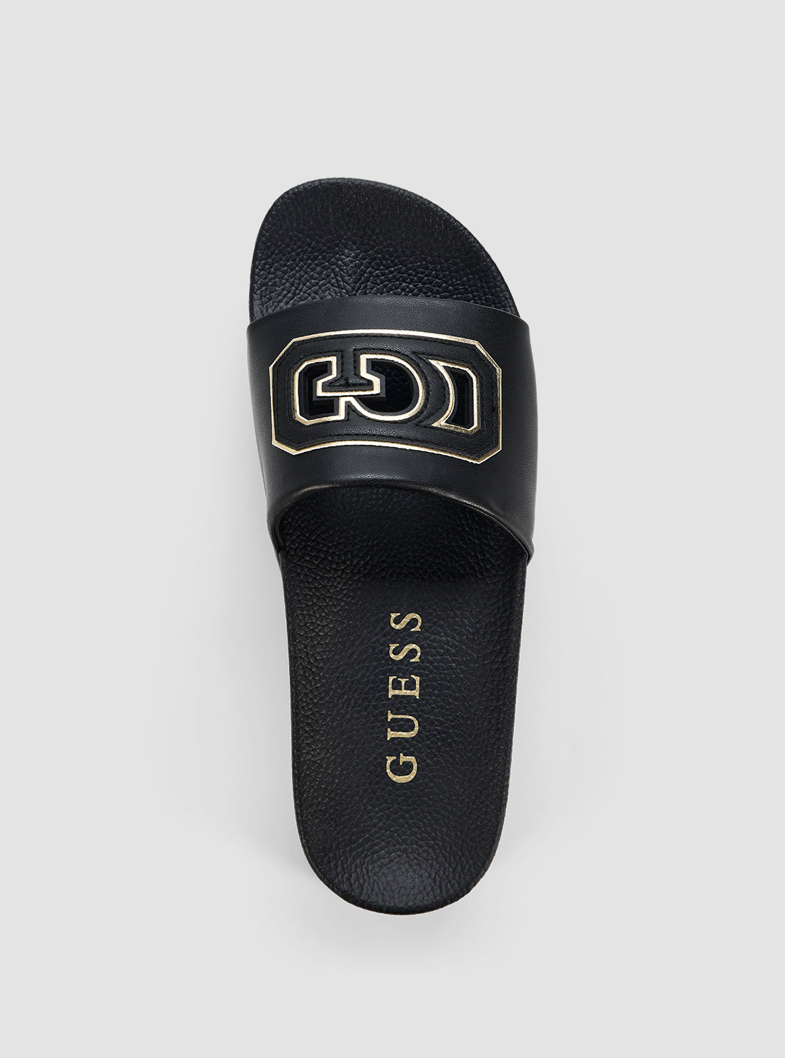 GUESS Womens Black Dreya Slides DREYA Top View
