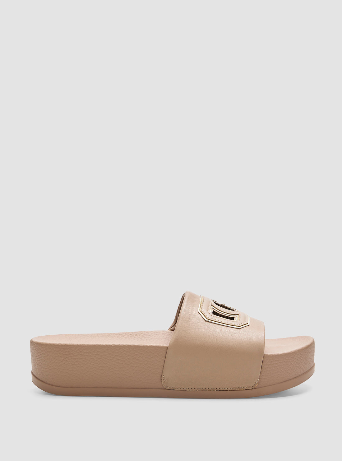GUESS Women's Brown Dreya Slides DREYA Side View