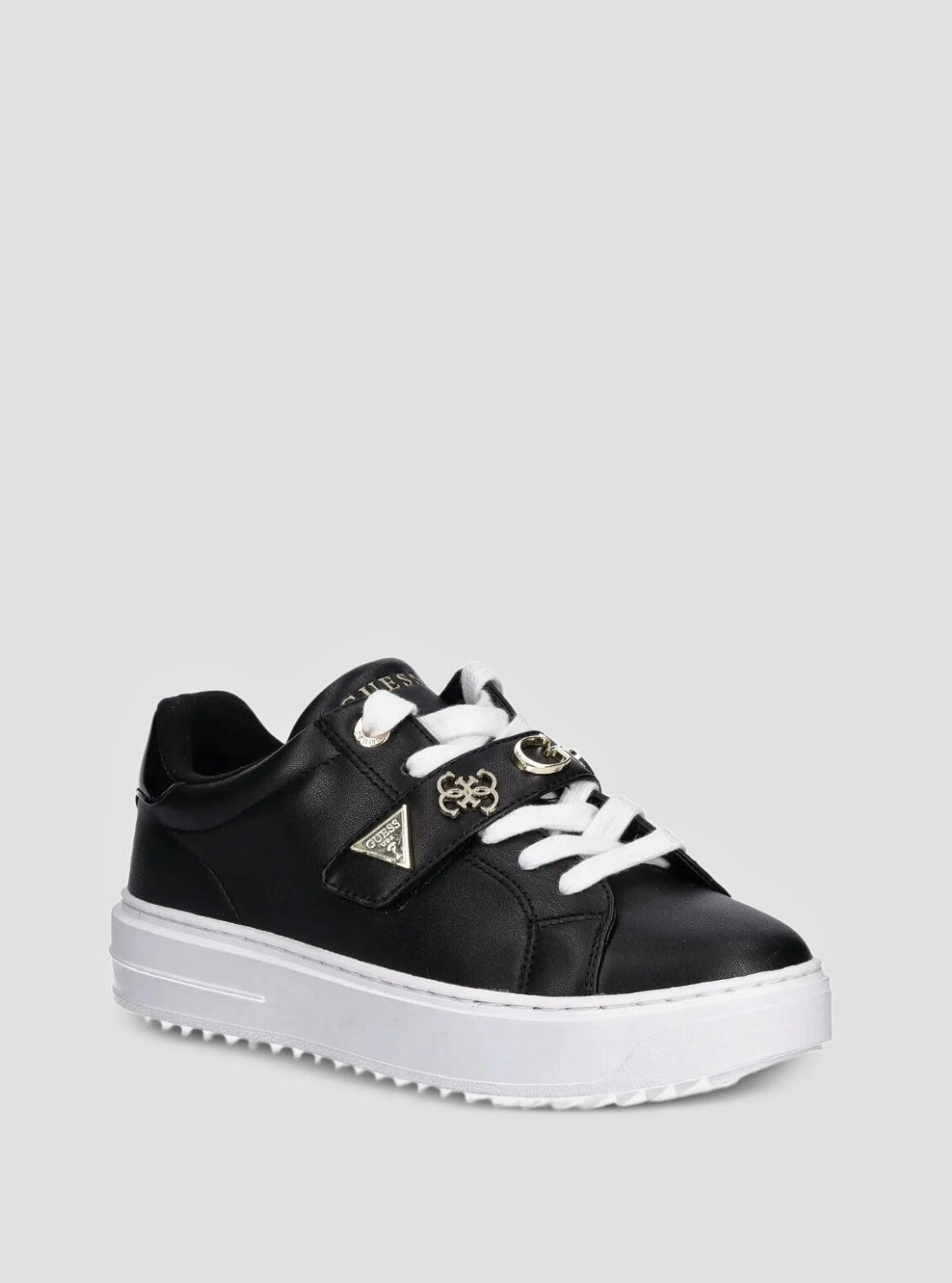 GUESS Footwear Black Drift Sneakers DRIFT Front Side View