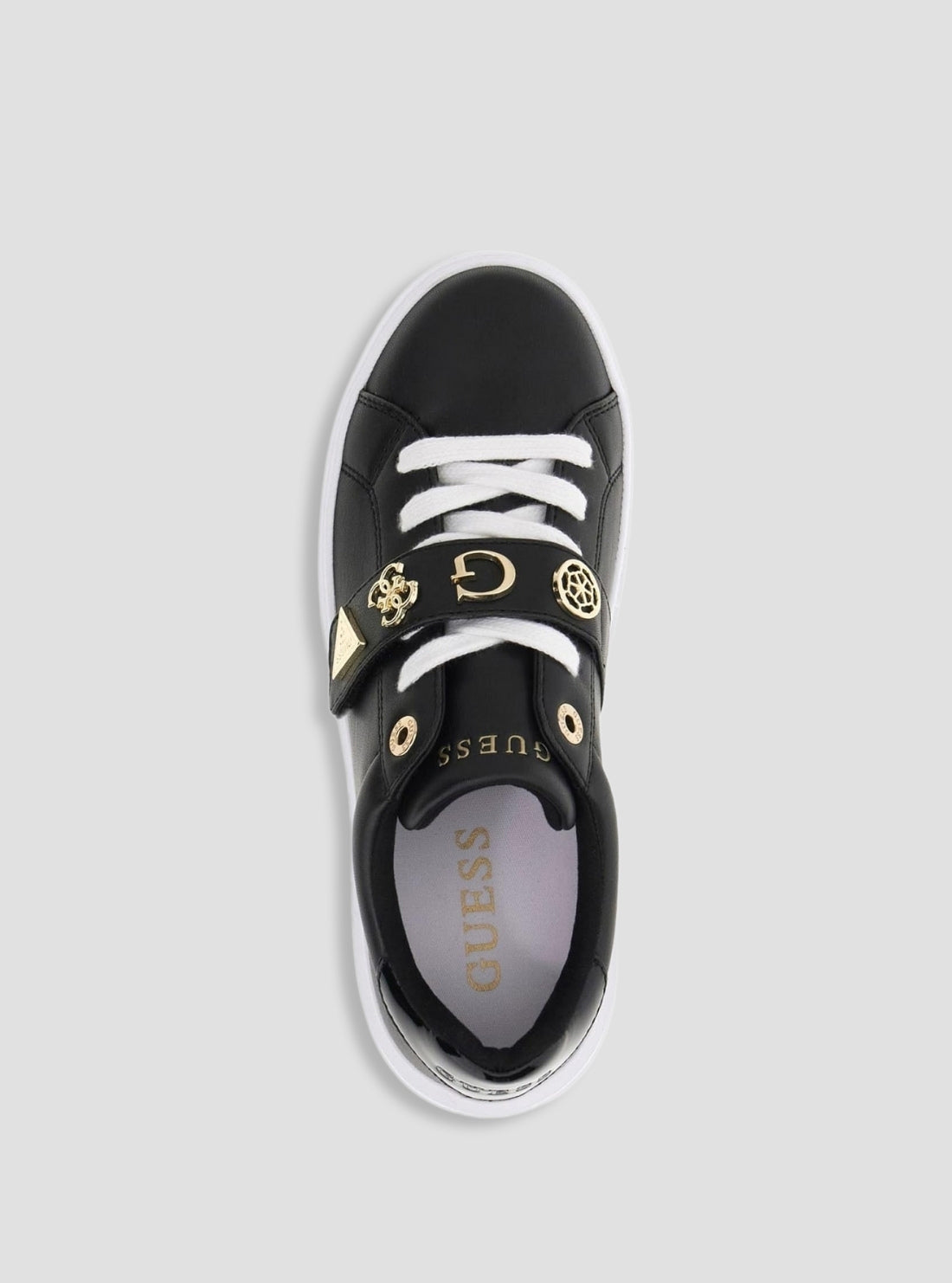 GUESS Footwear Black Drift Sneakers DRIFT Top View