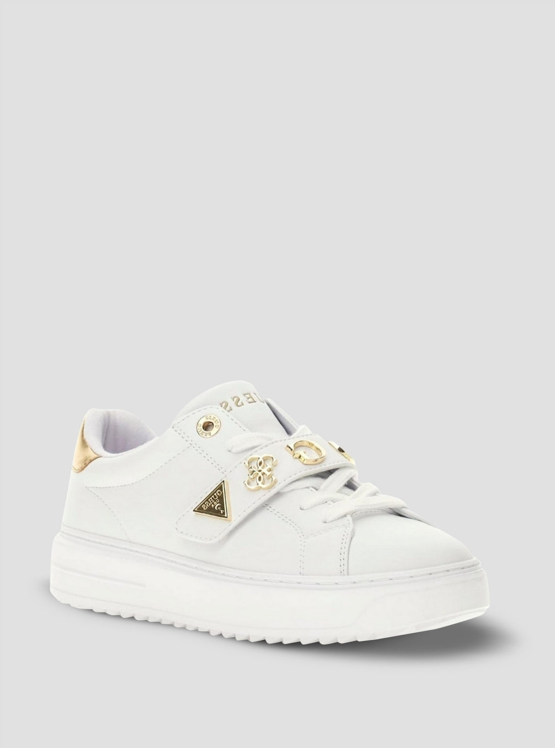 GUESS Footwear White Drift Sneakers DRIFT Front Side View