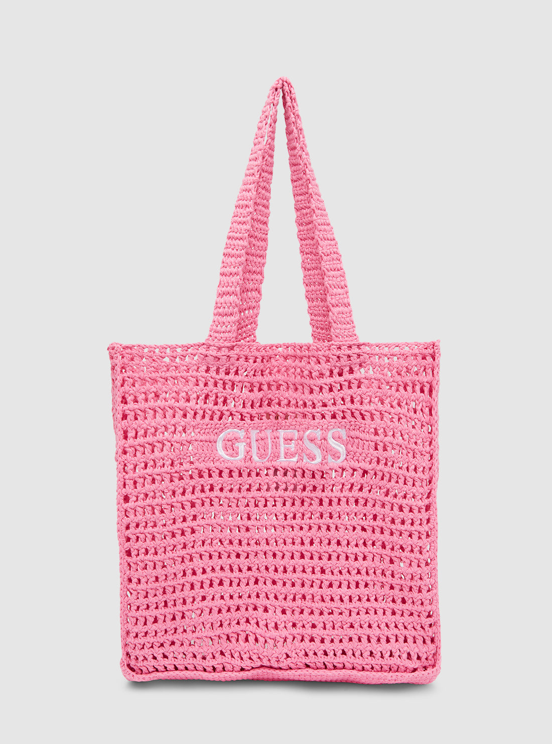 Pink Beach Knit Bag