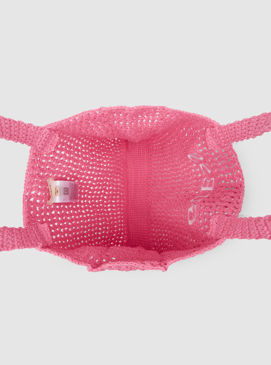 Pink Beach Knit Bag