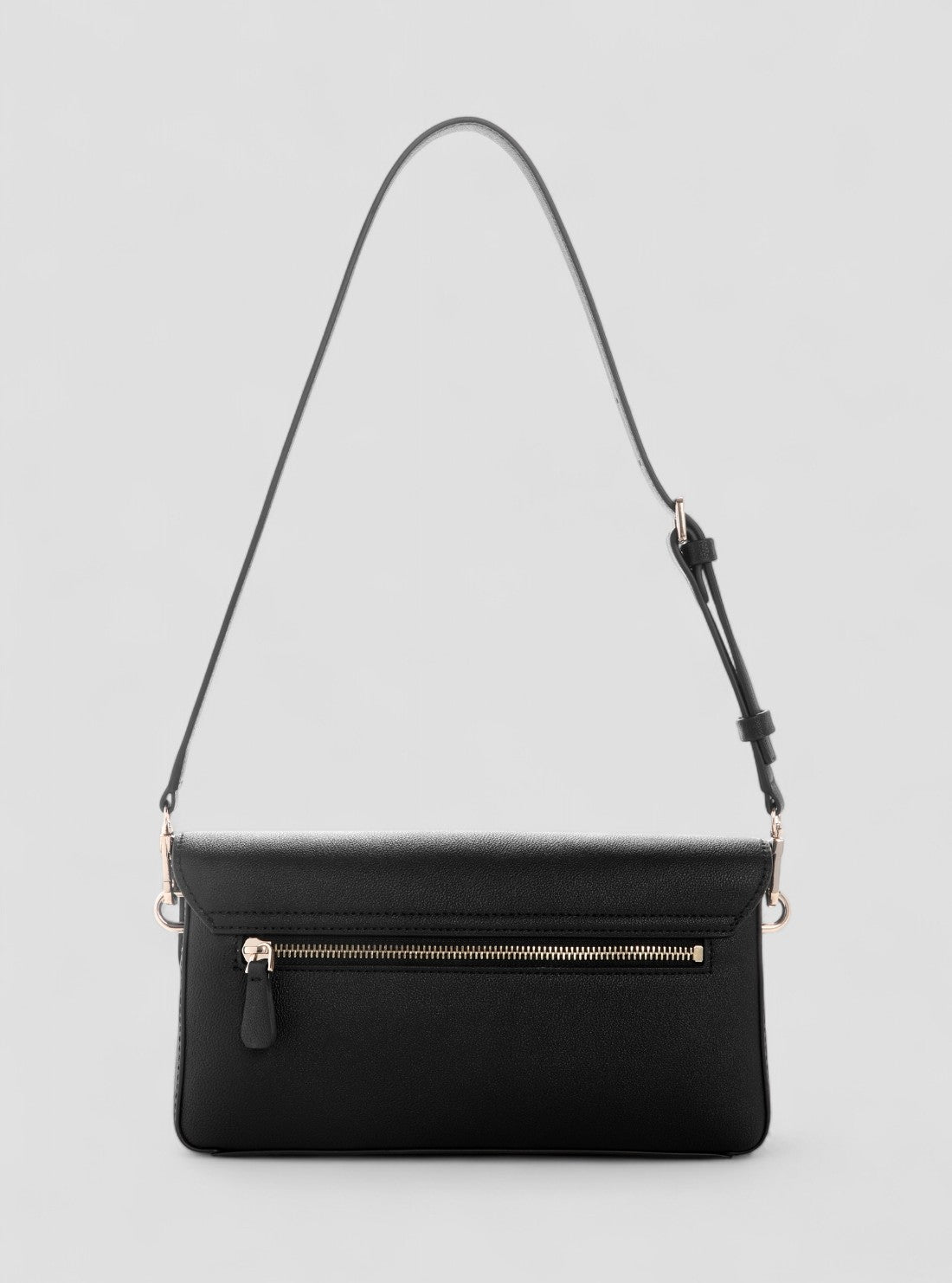 GUESS Womens Black Sadie Flap Shoulder Bag EB811819 Back View