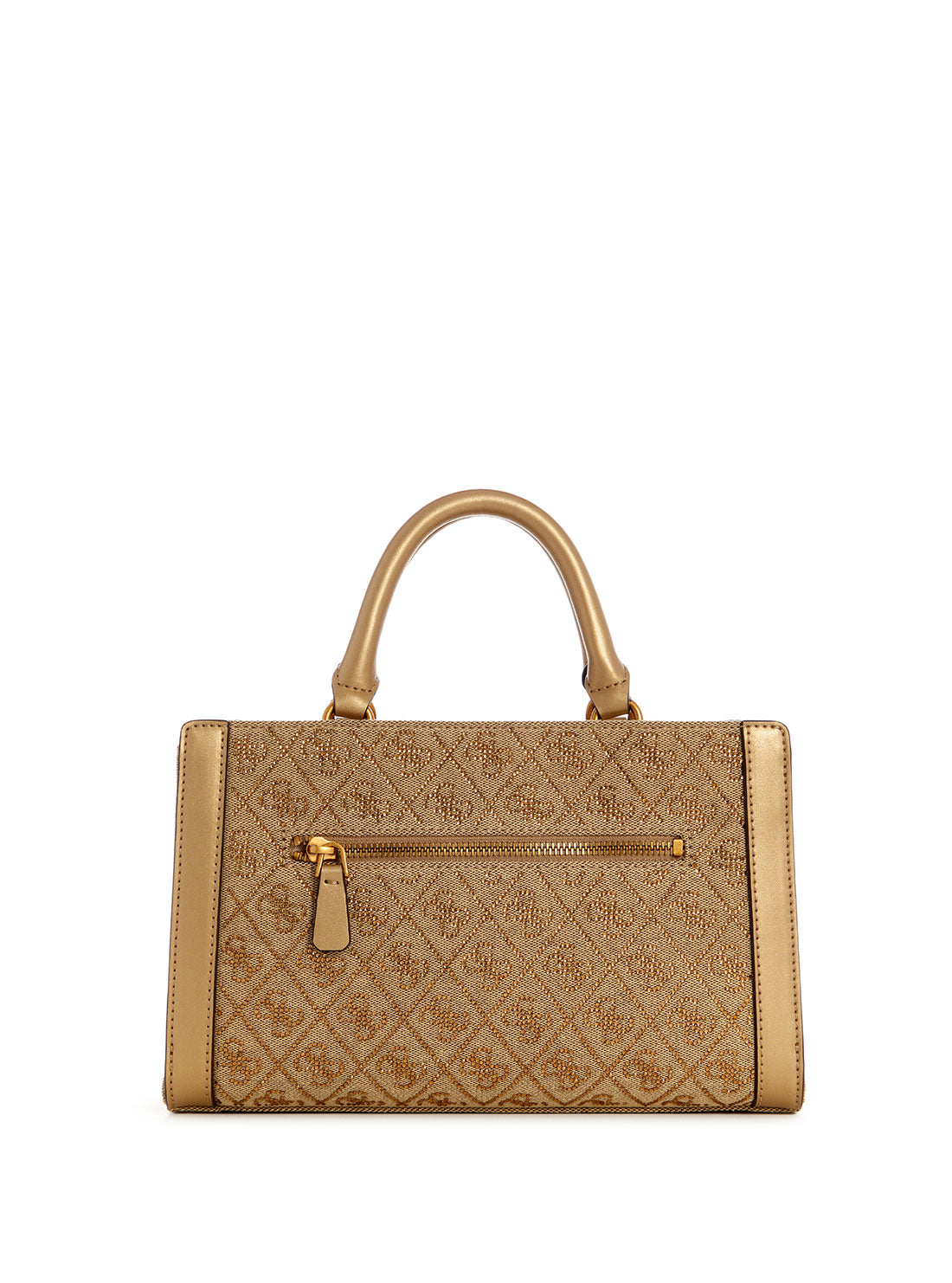 GUESS Gold Logo Small Satchel Bag back view