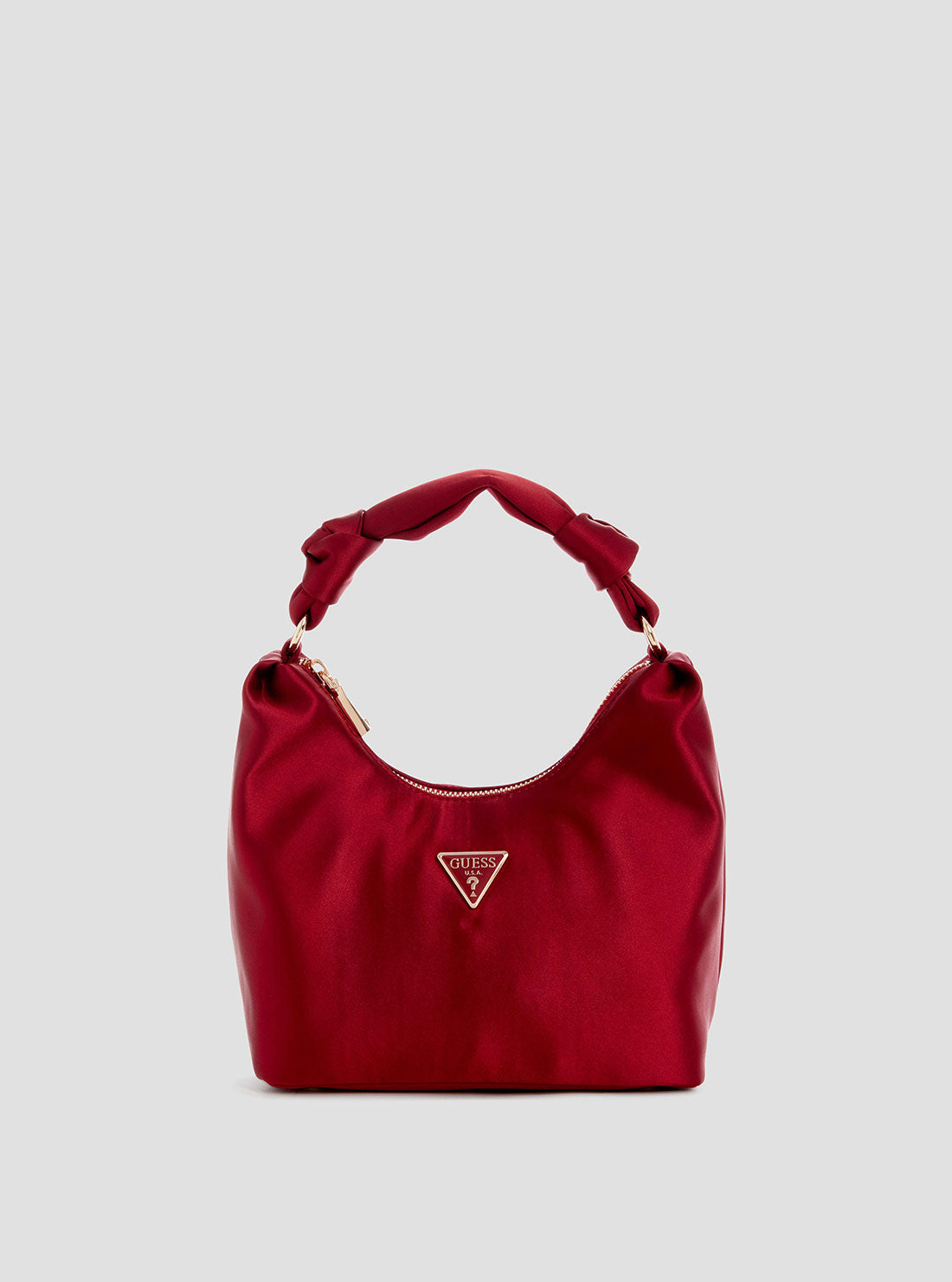 Red Velina Hobo Bag