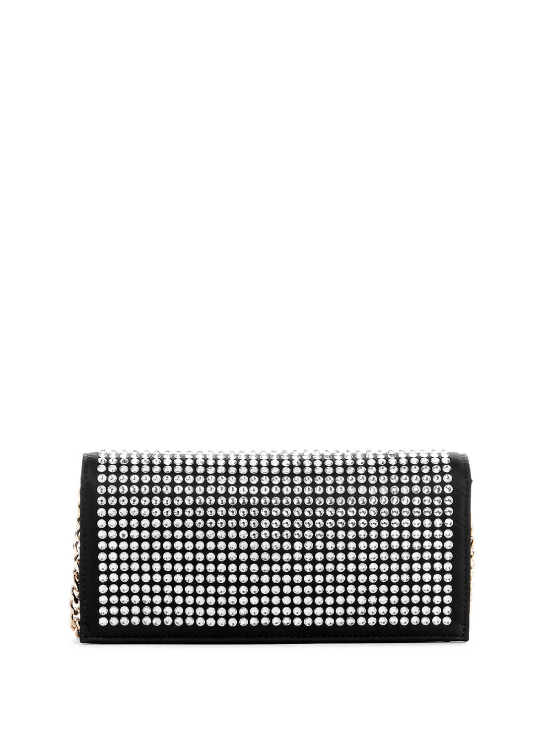 Women's Black Gilded Glamour Crossbody Bag back view