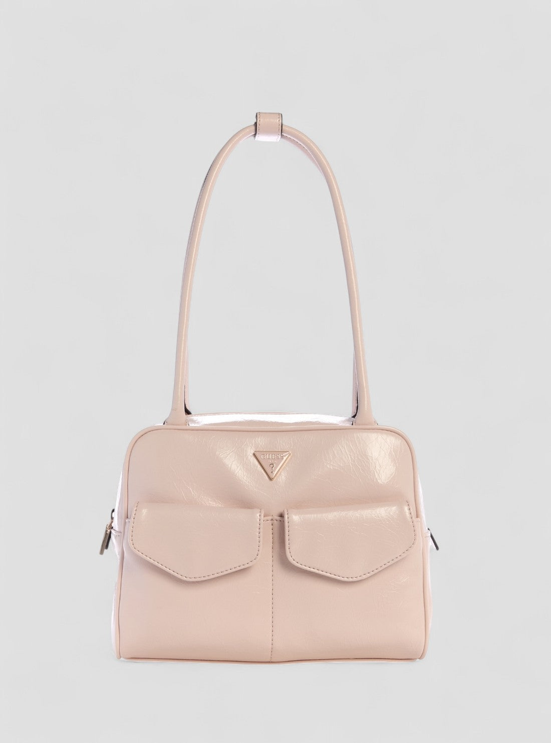 GUESS Womens Pink Waldena Shoulder Satchel Bag EG964609 Front View