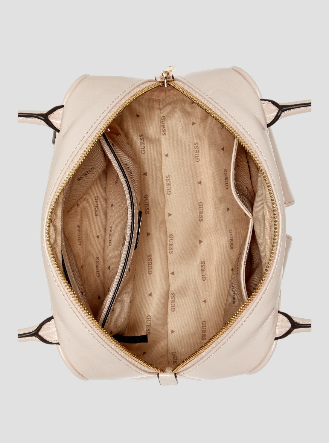 GUESS Womens Pink Waldena Shoulder Satchel Bag EG964609 Inside View