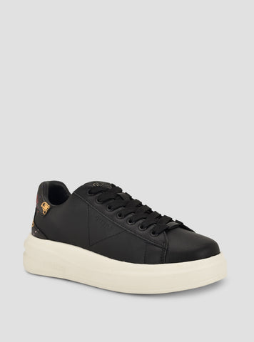 GUESS Footwear Black Elbina Sneakers ELBINA11 Side View