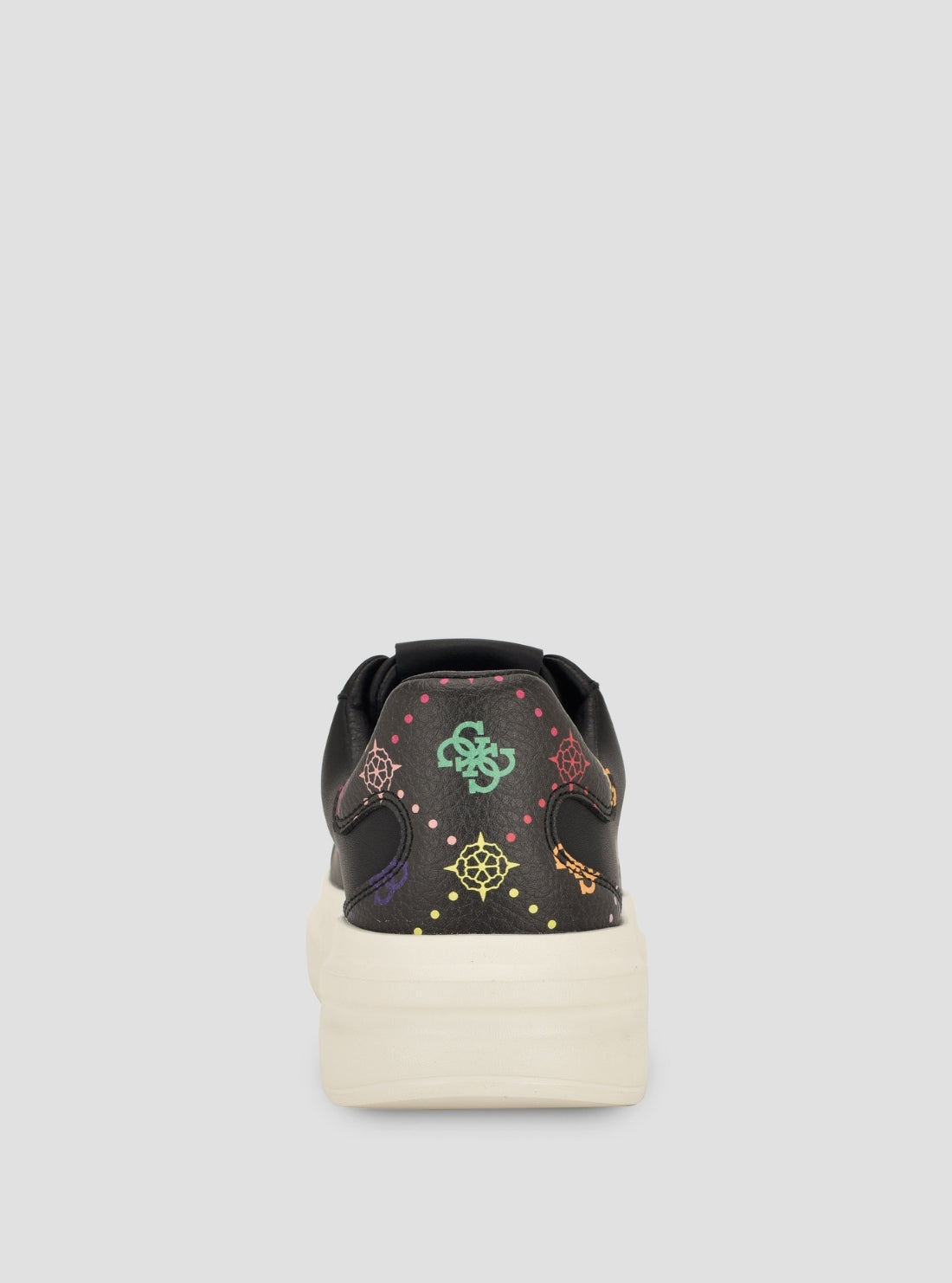 GUESS Footwear Black Elbina Sneakers ELBINA11 Back View