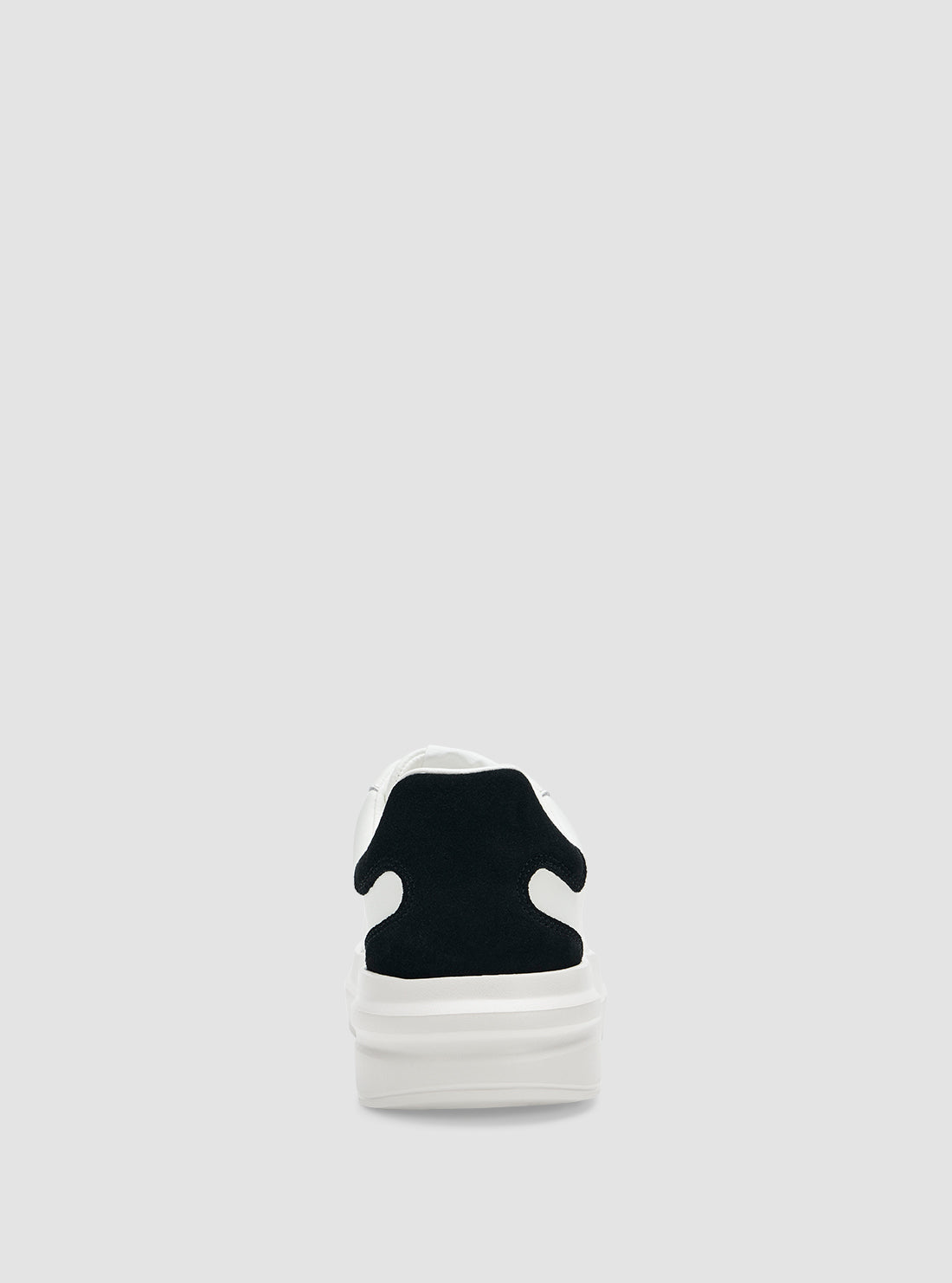 GUESS Mens White Black Elbina Sneakers ELBINA Back View