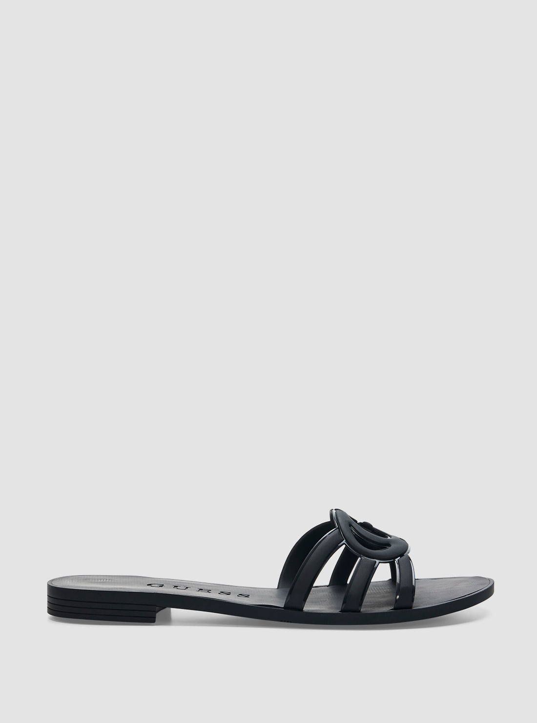 GUESS Womens Black Elyho Sandals ELYHO Side View