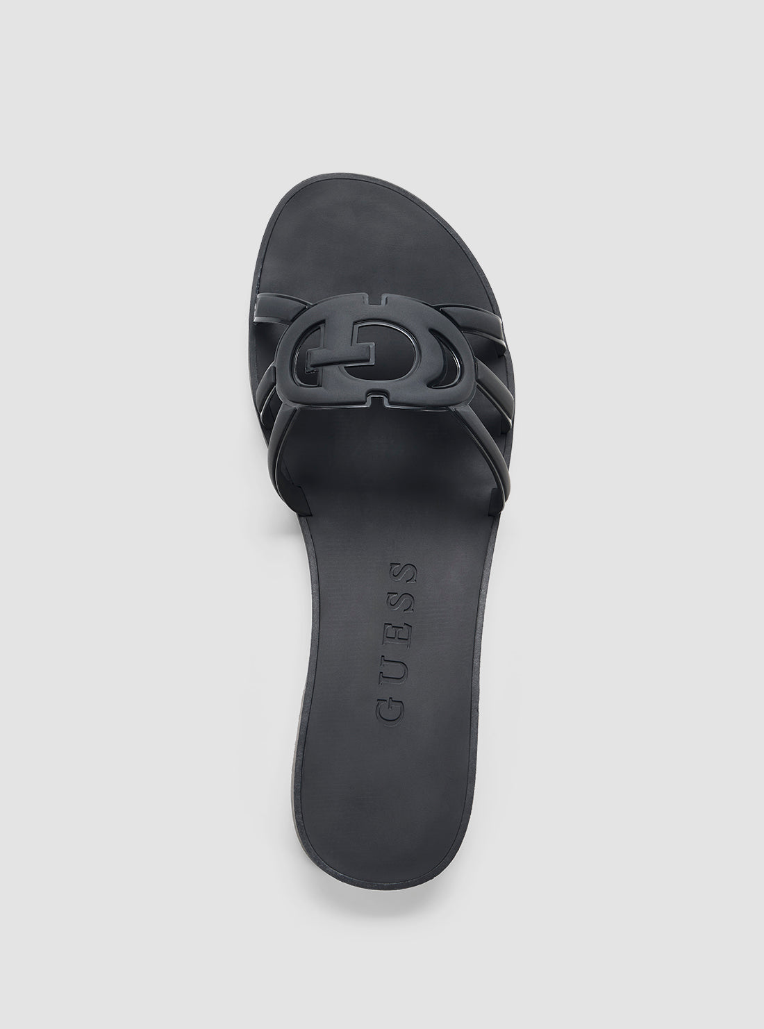 GUESS Womens Black Elyho Sandals ELYHO Top View