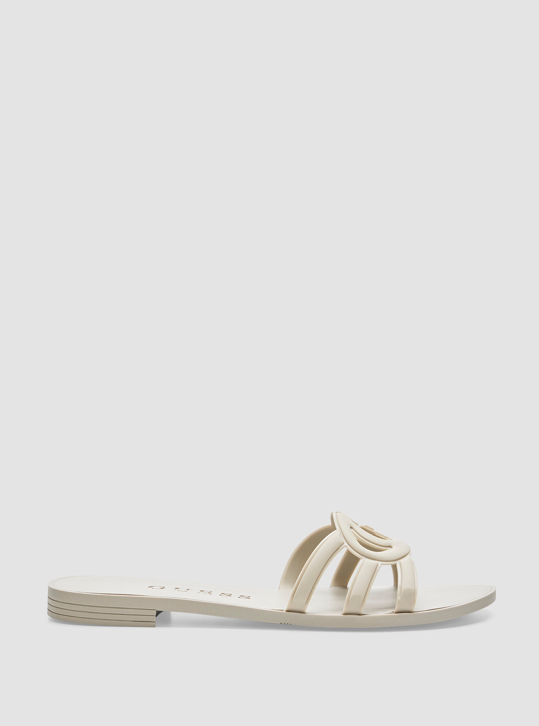 GUESS Womens White Elyho Sandals ELYHO Side View